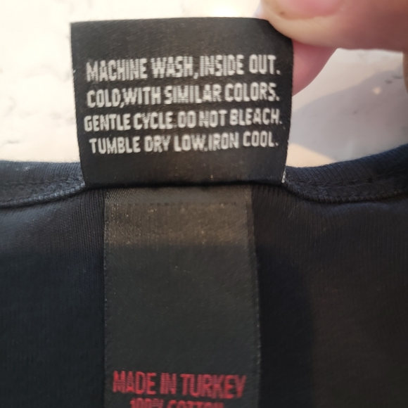 Biker Design Bike week Motorcycle 100% cotton long sleeves t-shirt black size L - Picture 7 of 8